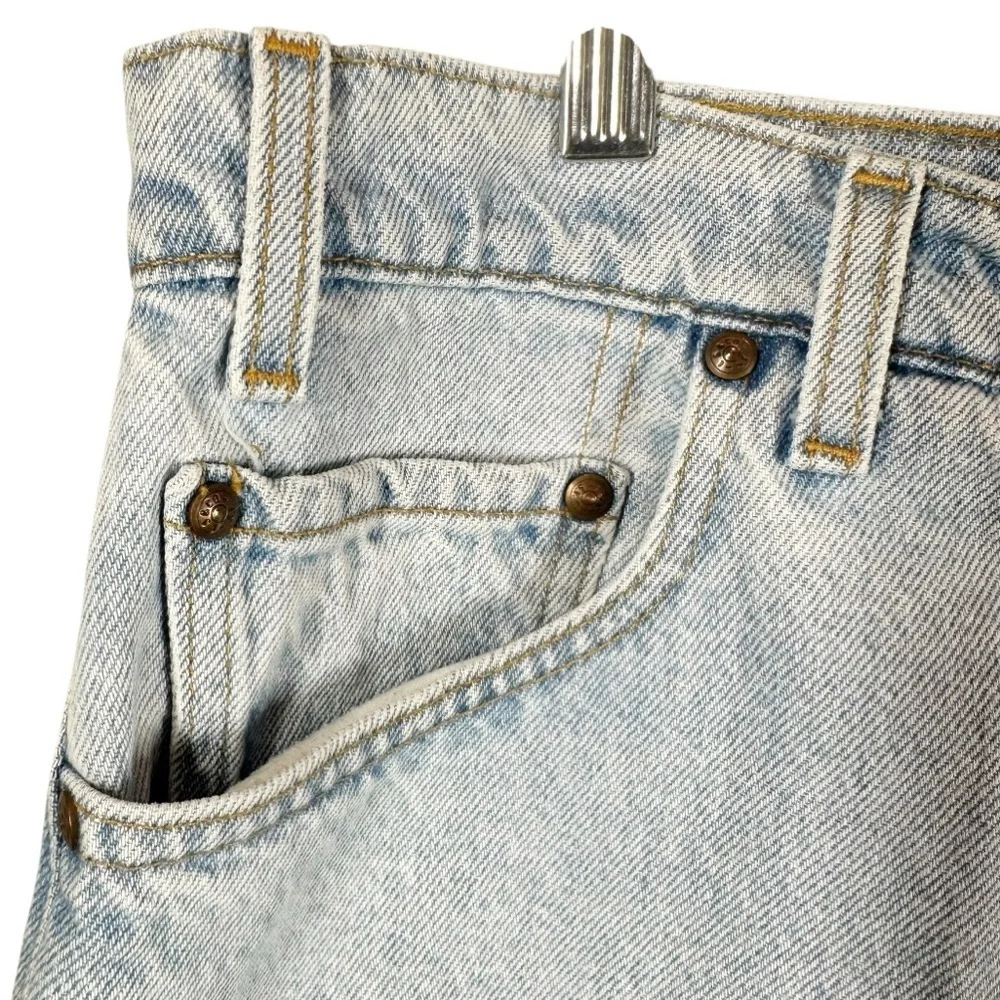 LEVI'S 540 Vintage Relaxed Fit Cotton Jeans Shorts Men's 40 Lightwash Blue Denim